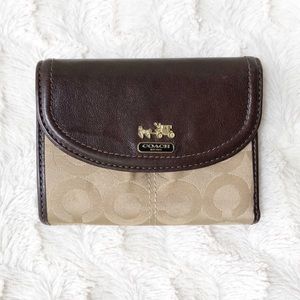 Coach Trifold Wallet in Logo Canvas